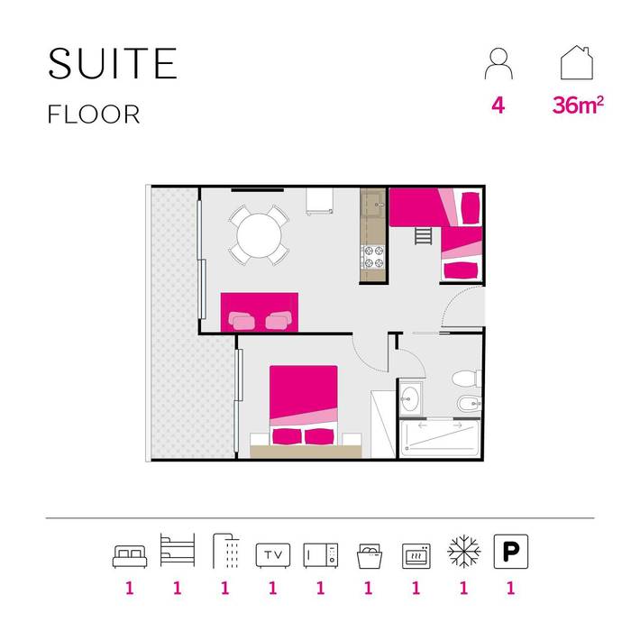 Ferienwohnung für 4 Personen, mit Balkon und Pool, kinderfreundlich in Chioggia - 2