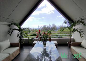 Gîte pour 6 personnes, avec balcon et vue dans Plage de Saint-Leu
