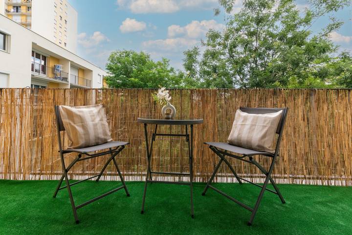 Appartement de vacances pour 8 personnes, avec Balcon et Jardin