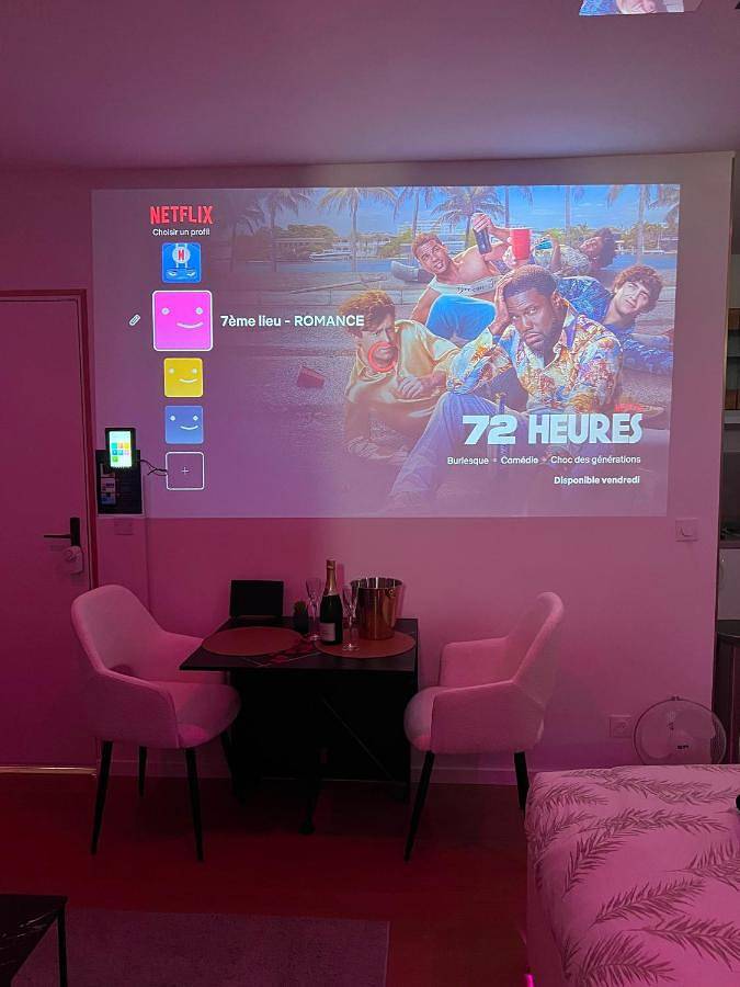 Appartement entier, Romance Jacuzzi - Vidéoprojecteur - Terrasse 5min gare in Ploumagoar, Région de Guingamp
