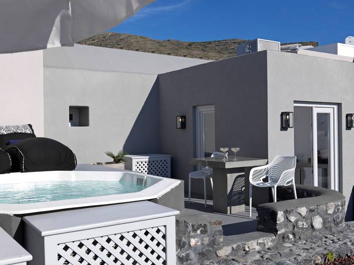 Luxury Santorini Villa | Superior Villa | Private Heated Plunge Pool | Sea View in Finikia, Santorini