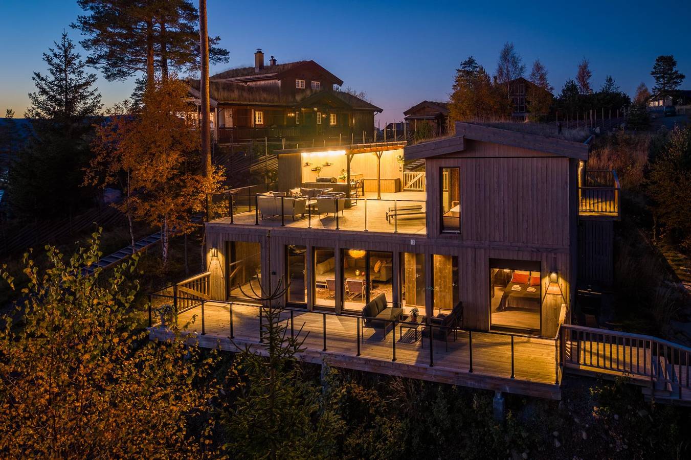Ferienhaus für 6 Personen mit Seeblick in Stange