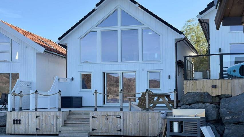 Ferienhaus für 7 Personen, mit Terrasse in Stord