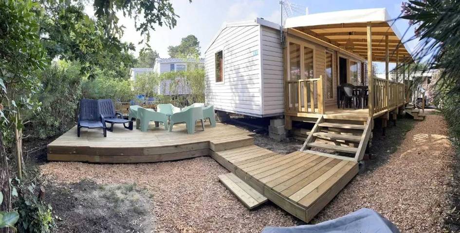 Bungalow pour 6 personnes, avec piscine et jardin à Lège-Cap-Ferret