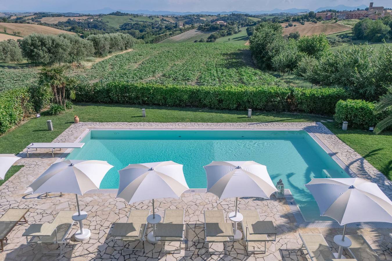 Villa für 9 Personen mit Pool in San Costanzo, Valle del Metauro