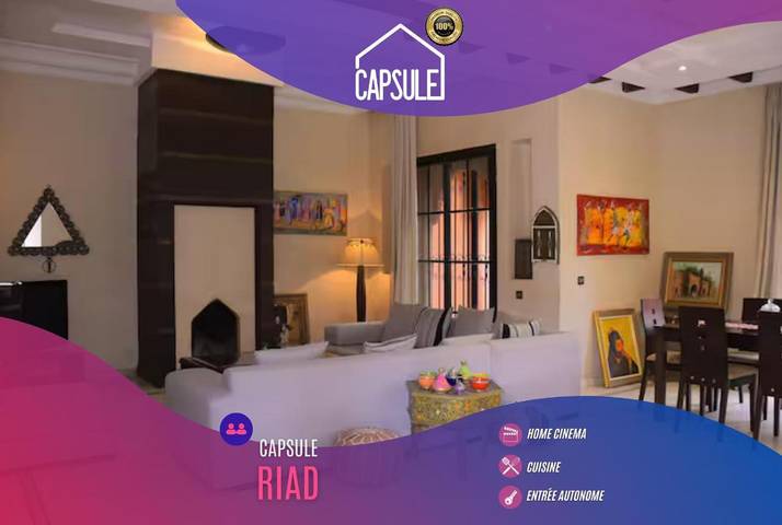 Villa pour 6 personnes, avec piscine ainsi que jardin et vue à Marrakech