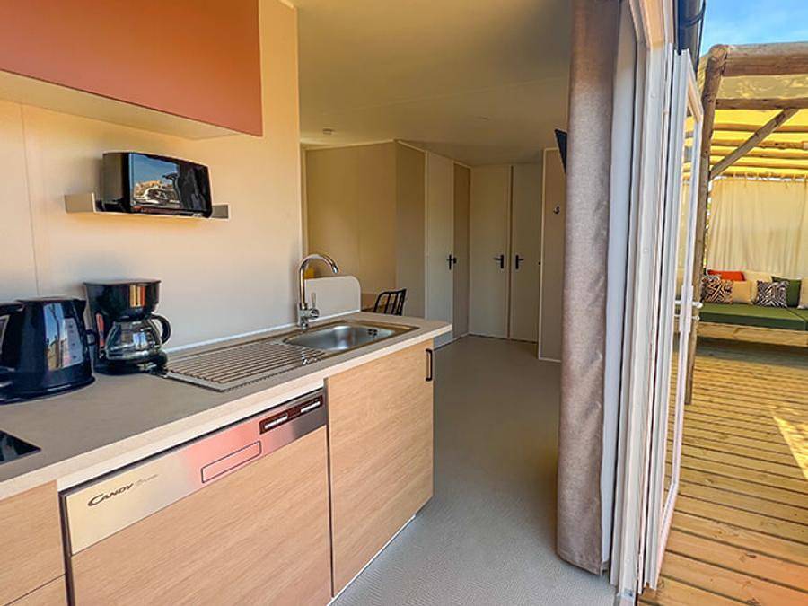 La Clape Village  - Mobilhome 6 personnes - Privilege - Clim - Tv - Lv - Quartier Piétons in Cap d'Agde, Agde
