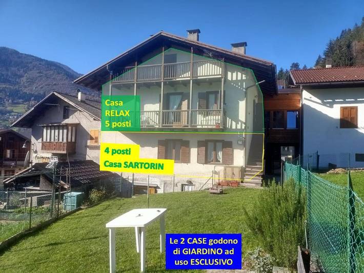 Gîte pour 4 personnes, avec jardin et vue à Canal San Bovo