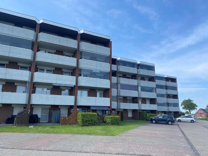 Ferienwohnung für 4 Personen, mit Terrasse und Seeblick in Dornumersiel