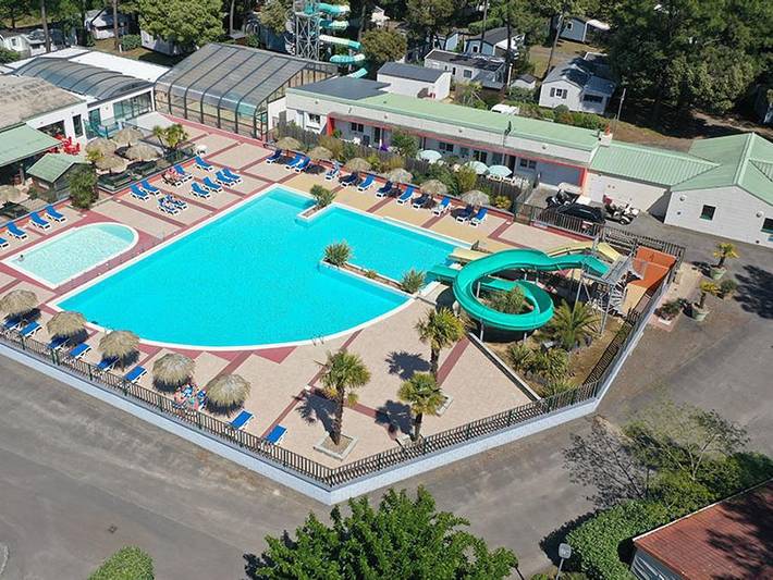 Camping Le California - Safarizelt 4 personen - Ecolodge Sahari 2 Zimmer (ohne Sanitäranlagen) 1/4 Pers. in Saint-Jean-de-Monts, Vendée