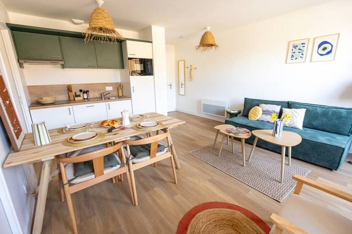 Appartement de vacances pour 6 personnes, avec balcon dans Biscarrosse (bourg)