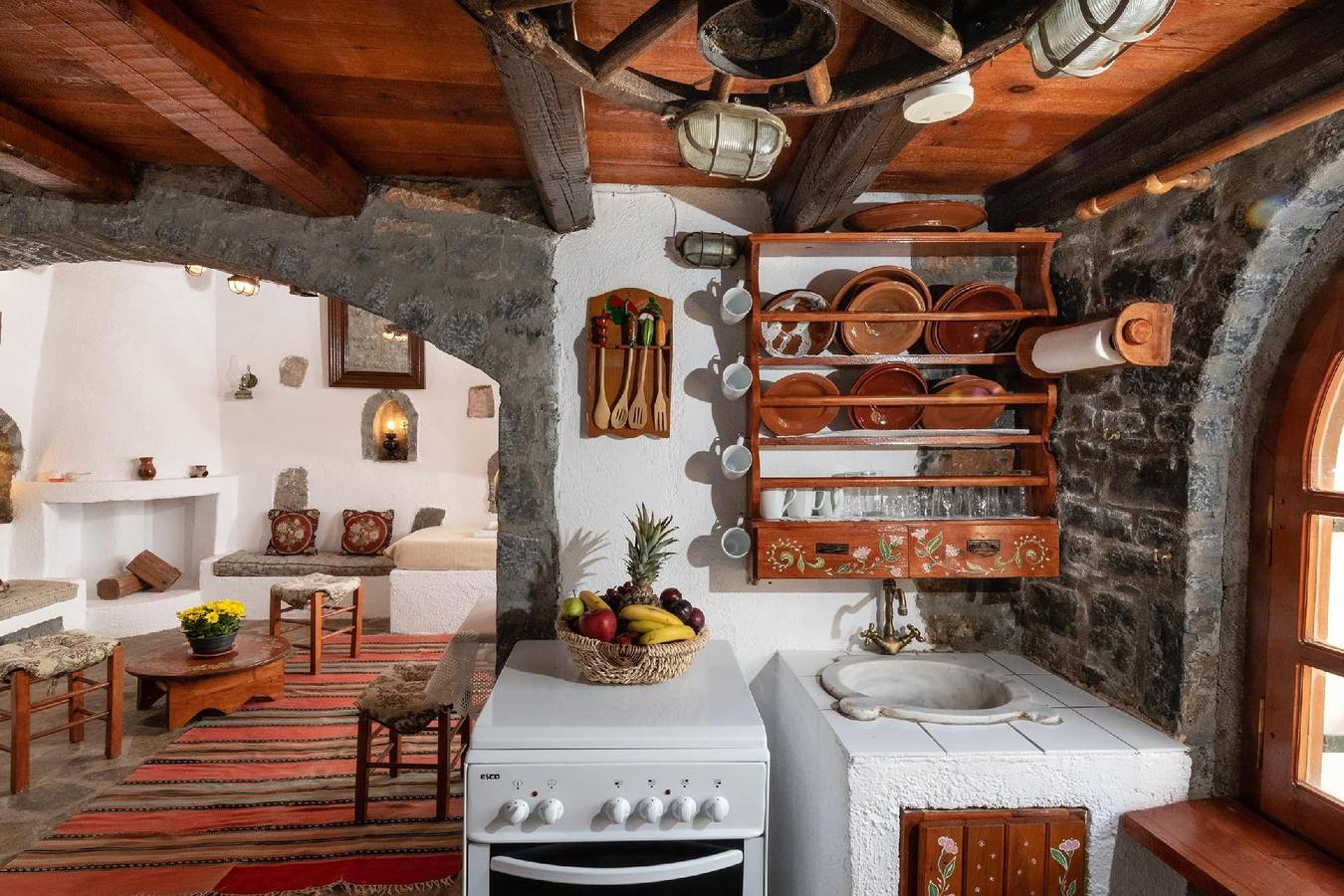 Authentisches kretisches Steinhaus Clio mit Aussicht in Elounda, Kreta Norden