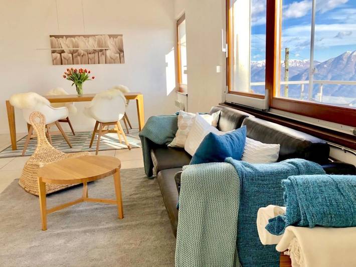 Ferienwohnung für 5 Personen, mit Balkon und Garten sowie Ausblick und Seeblick in Locarno - 2