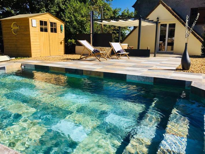 Maison d’hôte pour 4 personnes, avec piscine ainsi que jardin et vue dans la Sarthe - 3