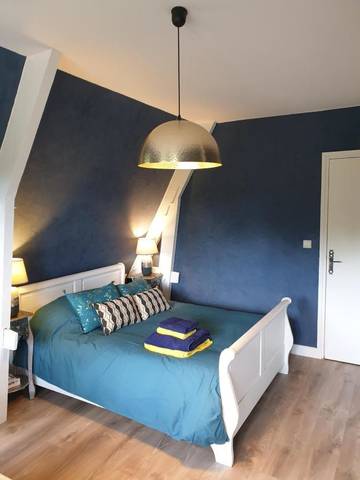Chambre d’hôte pour 2 personnes, avec jardin ainsi que terrasse et vue, animaux acceptés à Freneuse-sur-Risle