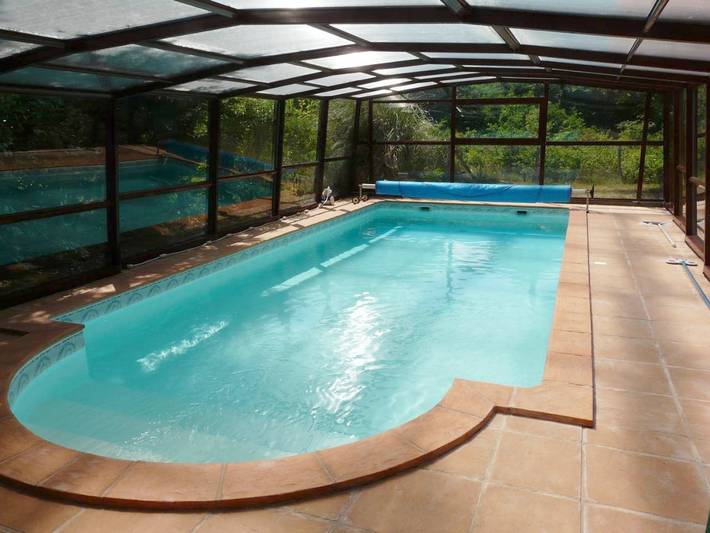 Location de vacances pour 3 personnes, avec piscine ainsi que vue et jardin, adapté aux familles dans Sabres - 4