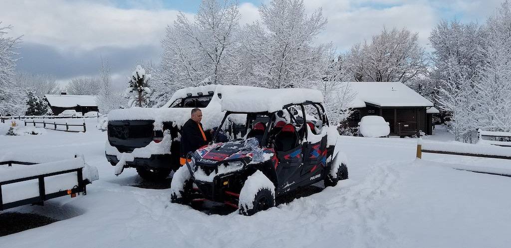 Gemütliche Bärenhütte in Bison Ranch. In der Nähe von Mongollon Rim. Mit einem entspannenden Whirlpool. in Navajo County
