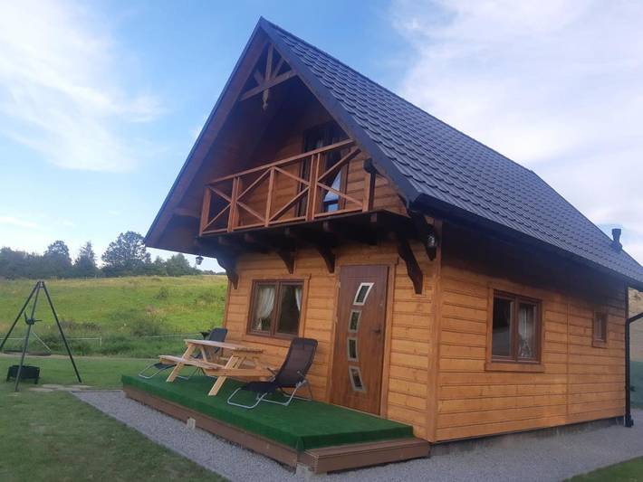 Domek letniskowy dla 6 osób, z widok i taras w Podkarpacie