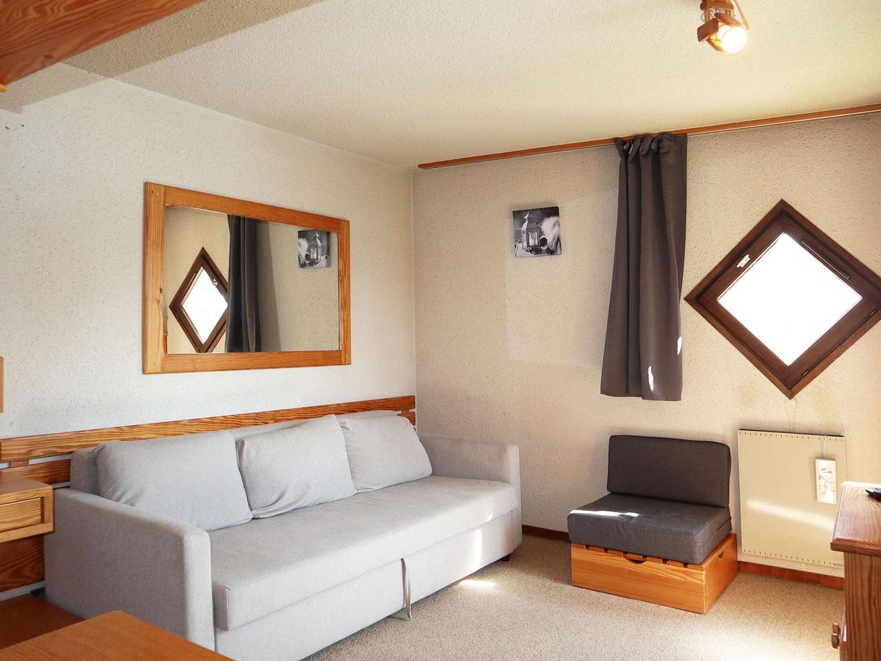 Ganzes Studio, Geräumiges Studio für 6 mit Balkon in Les Orres 1650 in Les Orres, Nationalpark Écrins