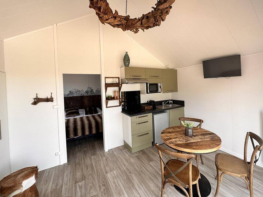 Damona Lodges - Chalet 2 personen - Lodge Suite en Spa - Rustiek in Vairé, Loiredal