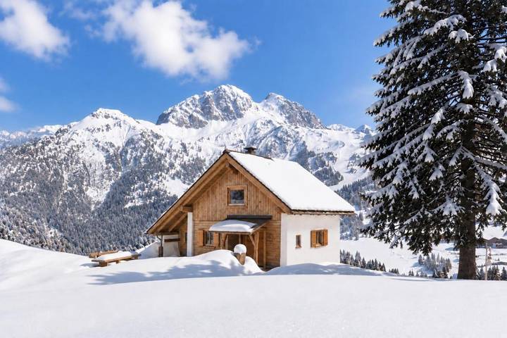 Ferienhaus für 6 Personen, mit Ausblick in Sonnenalpe Naßfeld