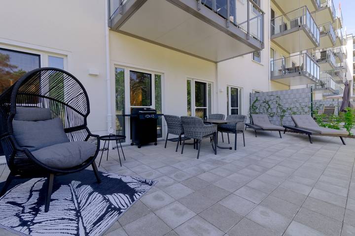 Geheel vakantieappartement, Vakantieappartement voor 4 personen met tuin in Strand Prora, Binz