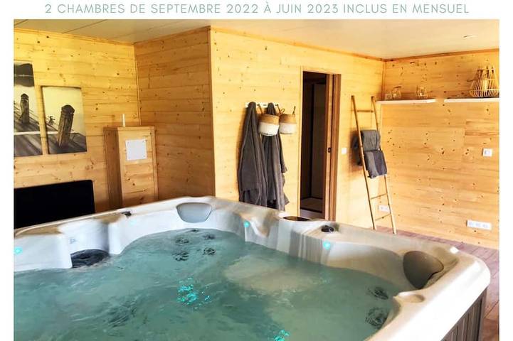 Location de vacances pour 2 personnes, avec Jacuzzi et Jardin à Boucau