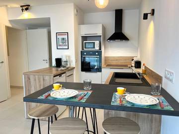 Gîte pour 4 personnes, avec balcon dans Port Neuf