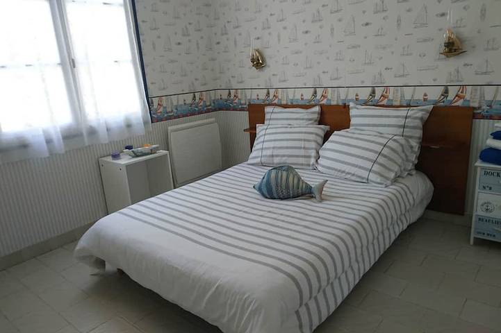Ruhige Villa 150 m vom Strand entfernt für 6/8 zwischen Royan und Palmyre Zoo, Bettwäsche zur Verfügung gestellt in Vaux-sur-Mer, Côte de Beauté