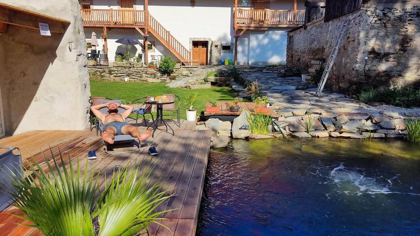 Ferienwohnung für 3 Personen, mit Pool und Garten - 1