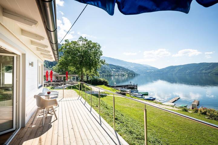 Ferienwohnung für 3 Personen, mit Garten und Sauna sowie Seeblick und Balkon am Millstätter See - 4