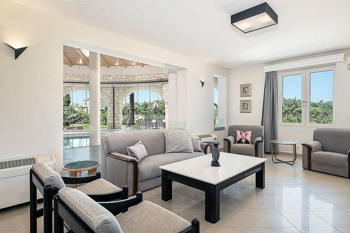 Villa für 6 Personen mit Pool in Platanias, Chania und Umgebung