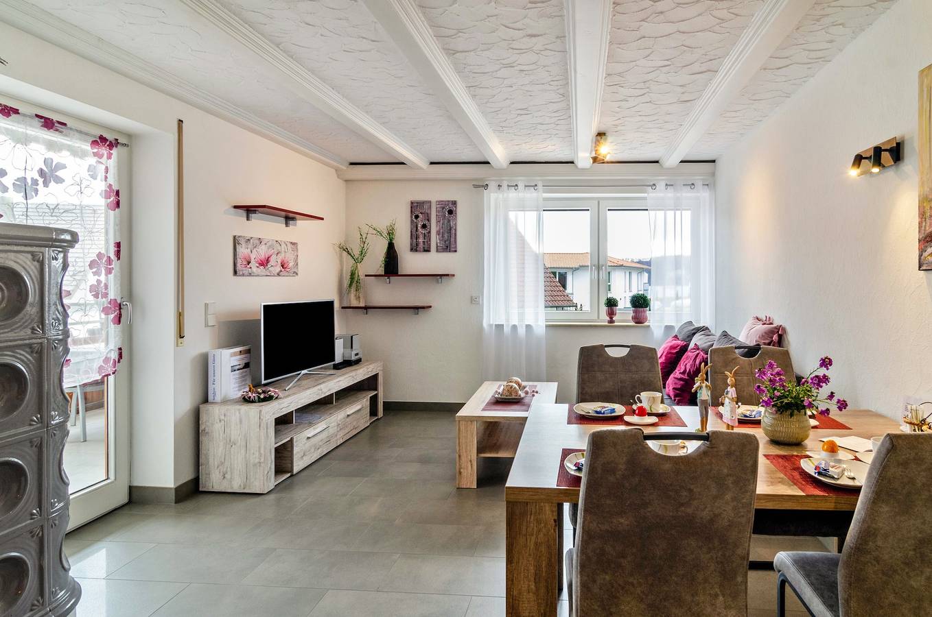 Appartement entier, Appartement "Lindau" de 62 m² à Sipplingen, balcon couvert in Sipplingen, Region Bodensee-Oberschwaben