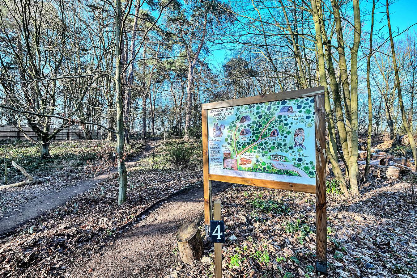 Woodland Lodge in Elveden Forest, Thetford Forest Park