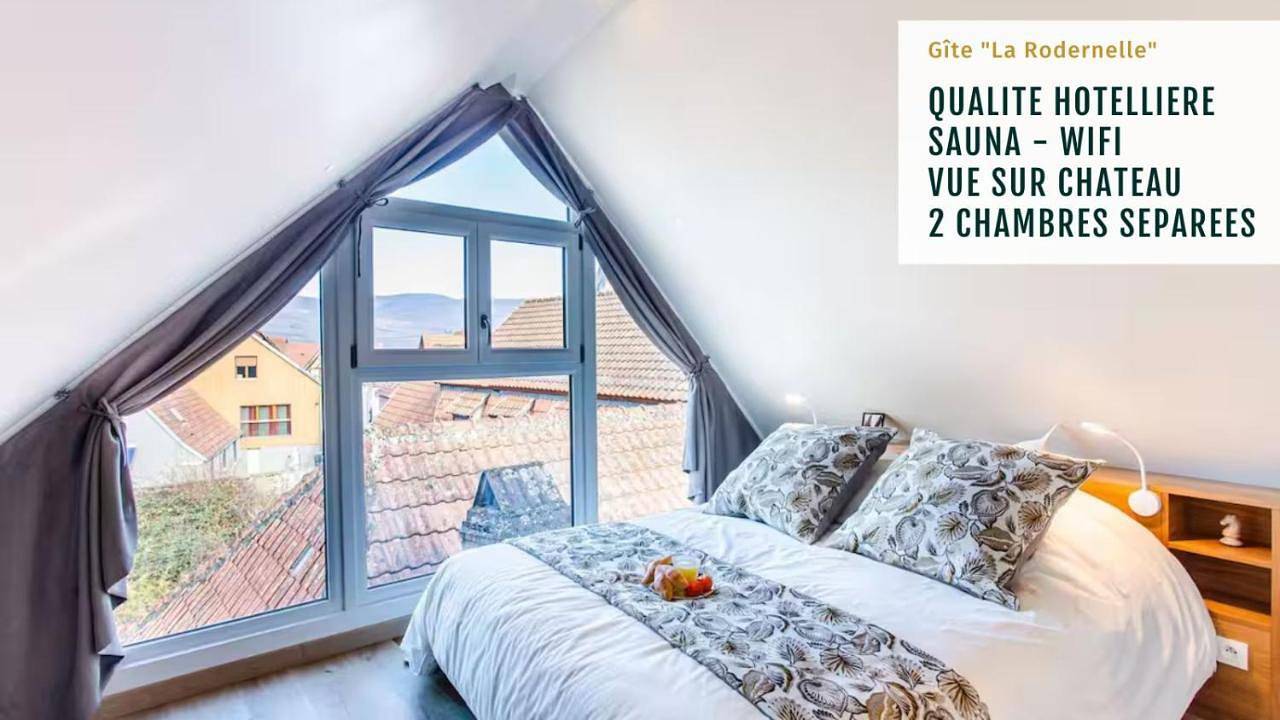 Appartement entier, Gîte La Rodernelle - Sauna - Patio - Climatisation - Vue sur Château du Haut Kœnigsbourg in Rodern, Parc naturel régional des Ballons des Vosges