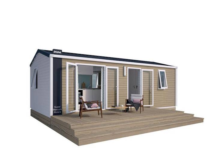 Mobil home pour 4 personnes, avec Bassin pour enfant à Monceaux-sur-Dordogne