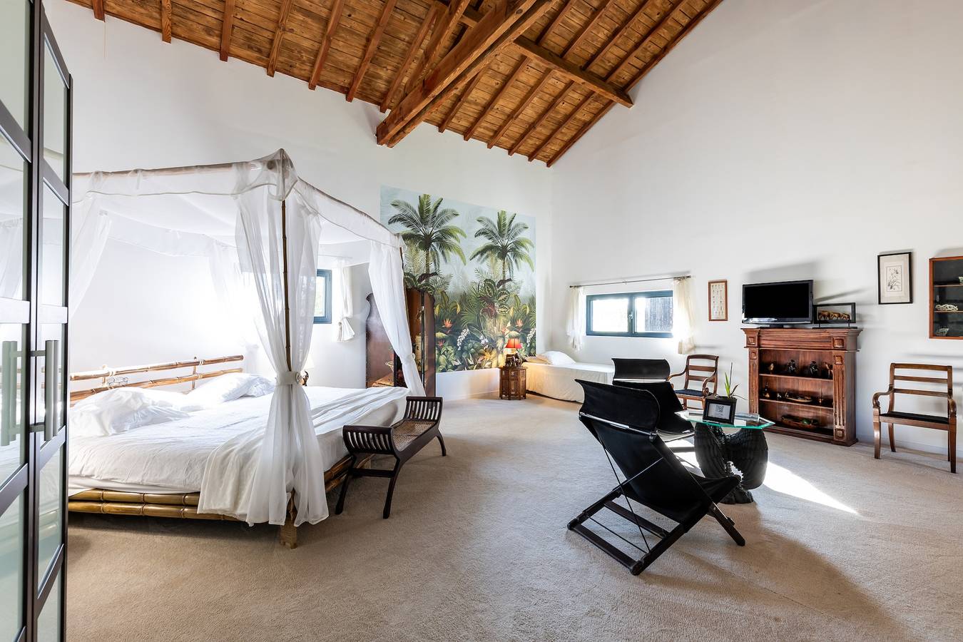 Casa de huéspedes 'Le Palmier Exotique' en Bazas con piscina compartida, terraza y Wi-Fi in Bazas, Región de Langon