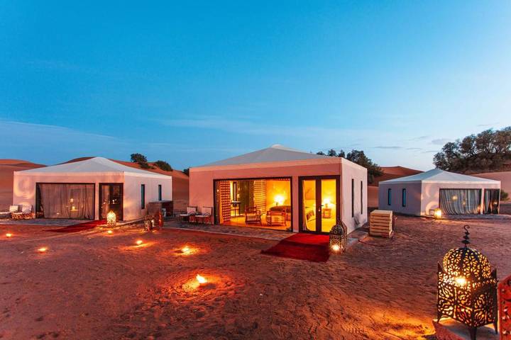 Location de vacances pour 3 personnes, avec vue et terrasse dans Merzouga