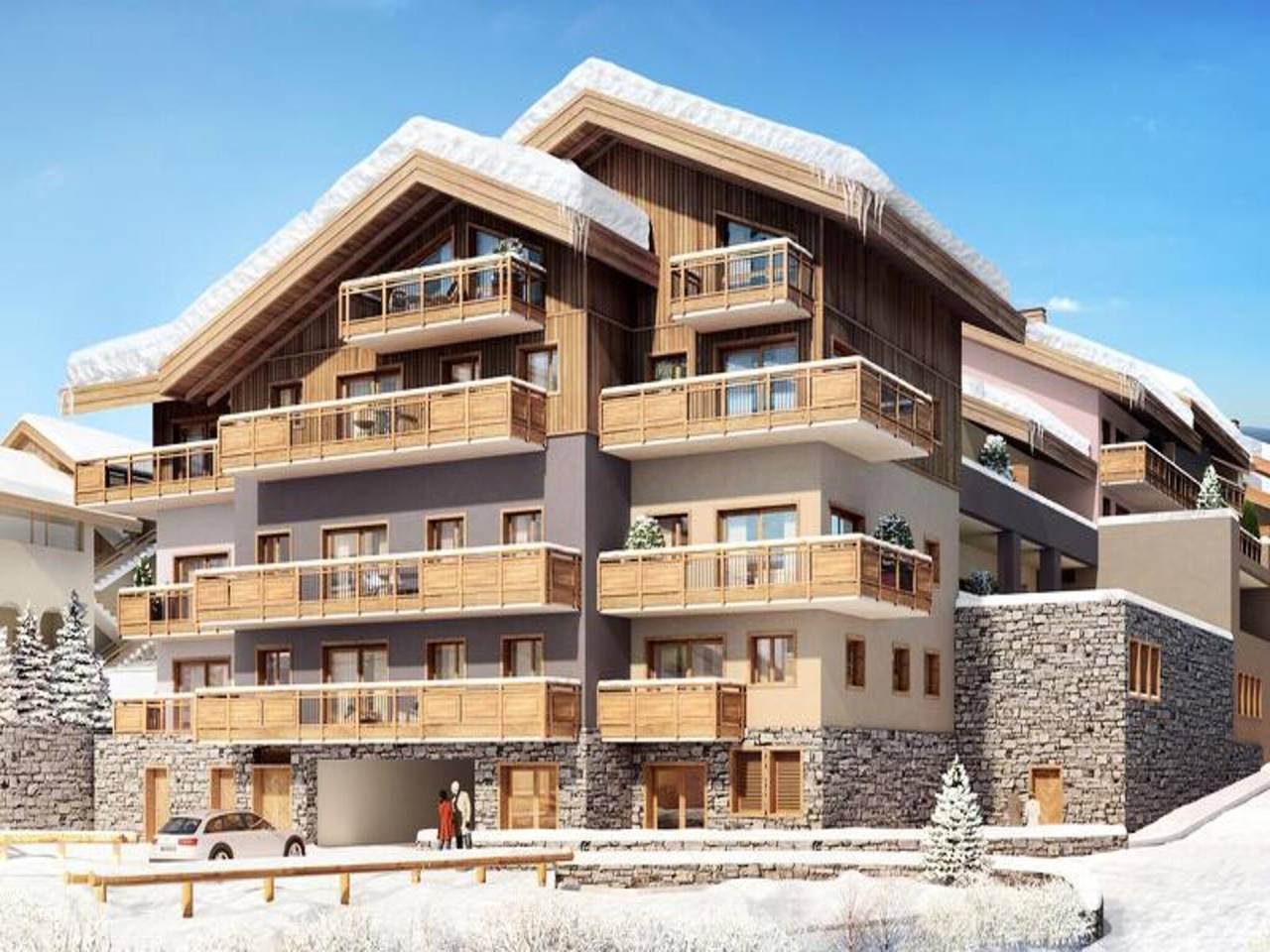 Ganze Wohnung, Wohnung in Valmorel nahe Skiliften in Valmorel, Les Avanchers-Valmorel