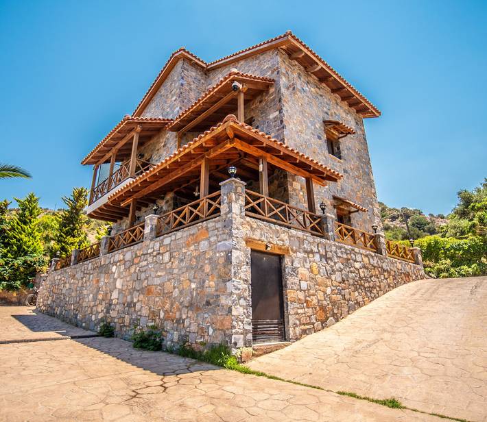 Villa Gaia with Private Pool in Milatos, Lasithi