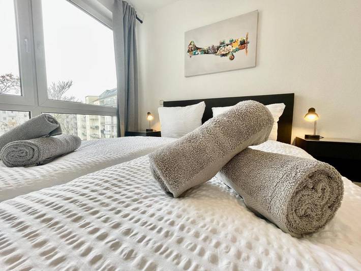 Ferienwohnung für 4 Personen, mit Ausblick und Balkon in Zoo Leipzig - 3