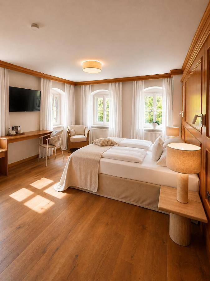 BnB für 2 Personen, mit Terrasse und Garten sowie Ausblick am Starnberger See