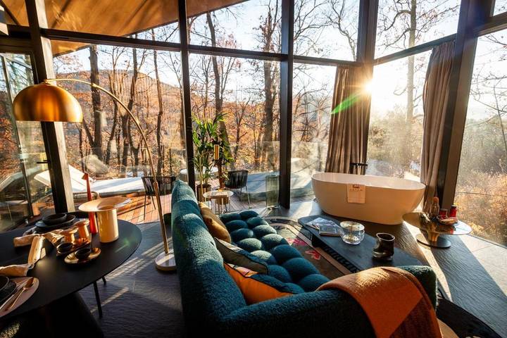 Ferienwohnung für 2 Personen, mit Whirlpool und Sauna sowie Balkon - 1