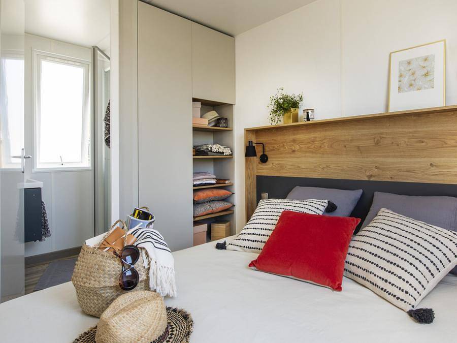 Camping Les Flots-Atlantique Village 2  - Mobilheim 6 personen - Prestige - 40m² 6/8 Pers. | Klima in Saint-Pierre-d'Oléron, Côte de Beauté