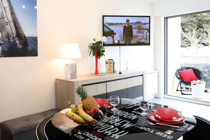 Gîte pour 2 personnes, avec Balcon et Vue dans Casino de Quiberon