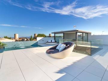 Búger: Grosse, moderne, luxuriöse Villa Montblau in Búger, Mallorca Inselmitte für 8 