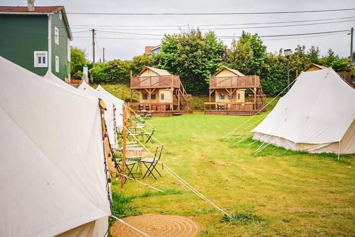Camping para 2 personas, con jardín en Asturias