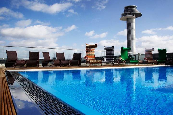 Hotel für 3 Personen, mit Pool und Ausblick sowie Terrasse und Sauna