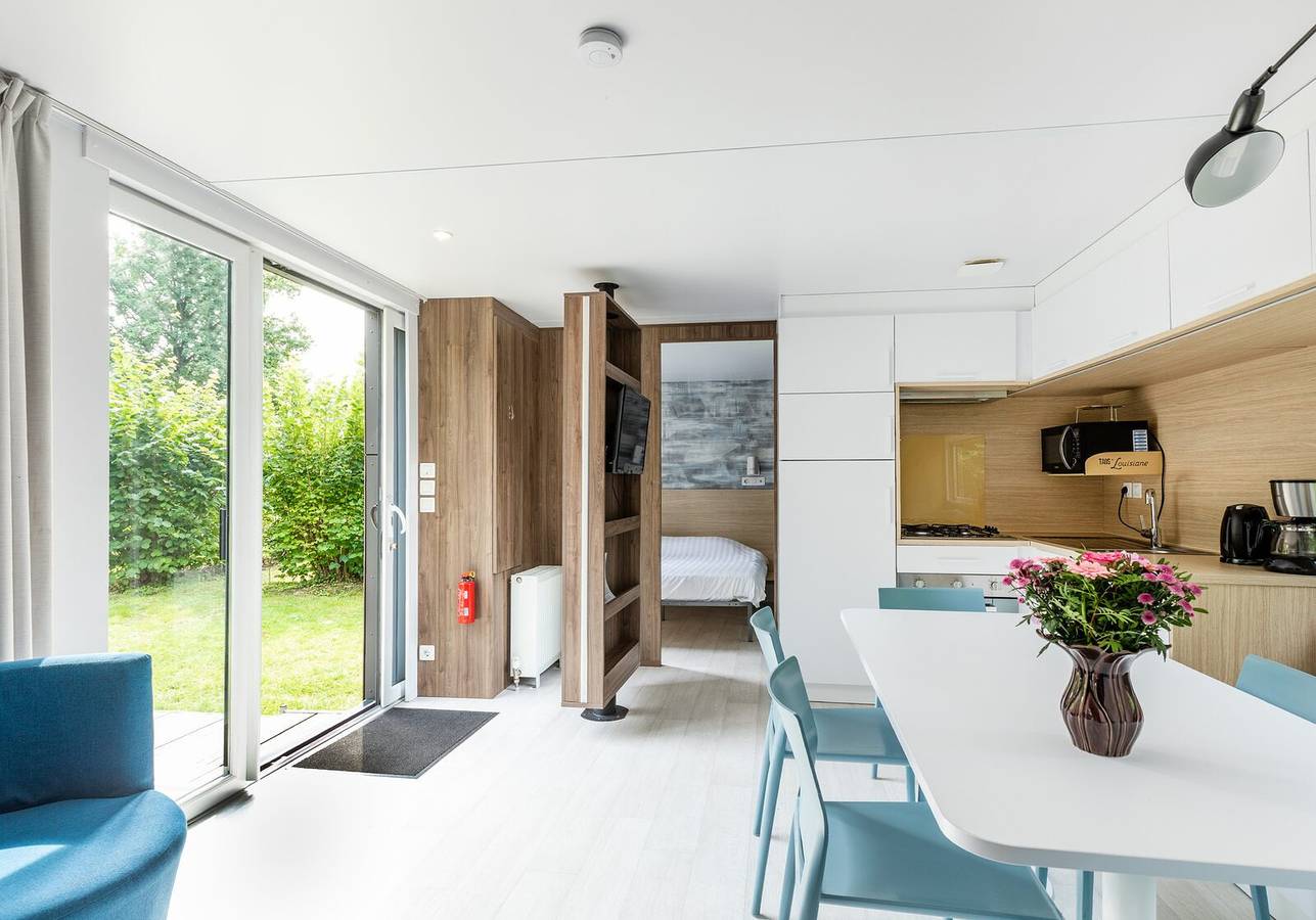 Gemütlich 6-Personen-Chalet im Vakantiepark Baalse Hei in der belgischen Stadt Turnhout. in Turnhout, Antwerpen und Umgebung