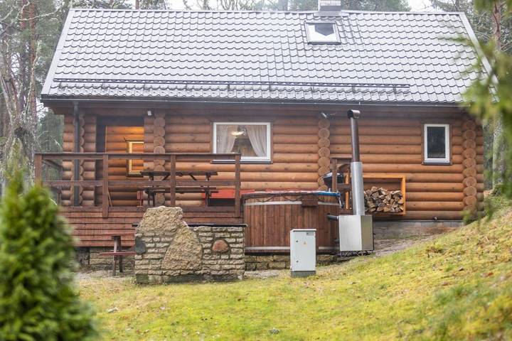 Lodge for 15 people, with Balcony and Terrace as well as Sauna and View in Estonia